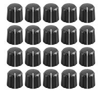 Ujjdwiurgh Bouton Rotatif de PotentiomèTre en Plastique de 20 PièCes 15X13,5 Mm pour Bouton de Volume de Guitare à Arbre de Type D de 6 Mm de DiamèTre.