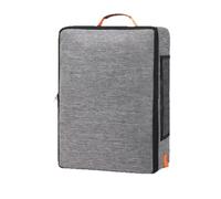 Ujjdwiurgh Box Litière de Chat Pliable avec Couvercle à Fermeture Éclair à Litière de Voyage à L'Épreuve des Fuites pour Les Pliable avec Couvercle