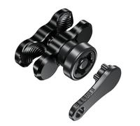 Ujjdwiurgh Bras à Double Douille Antivol en Alliage D'Aluminium de 6 cm Compatible avec Les Supports de Téléphone à Composant Sphérique pour Vélo et Moto