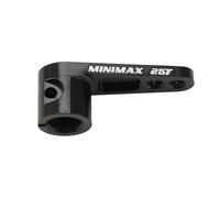 Ujjdwiurgh Bras de Direction de Servo en Aluminium 25T CNC pour TRX4 Camion à TéLéCommandé, Noir