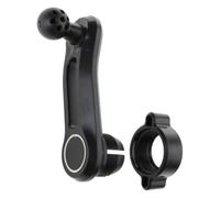 Ujjdwiurgh Bras d'extension rond de 17 mm femelle vers mâle pour prise d'air de voiture, support de téléphone noir