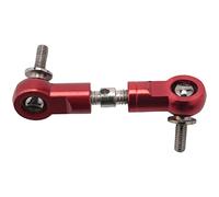 Ujjdwiurgh Bras Servo de Direction de Tige de Traction CNC Adapté pour 1/5 ROVAN KM Baja 5B 5T 5SC 5Ive T TéLéCommandéE PièCes de Voiture-Orange Rouge