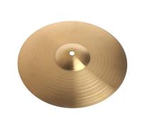 Ujjdwiurgh Brass Jazz Drum Crash Cymbals Alliage Cymbal Hi-Hat pour les Joueurs de Batterie Tambour de Taille 12 Pouces Facile à Utiliser