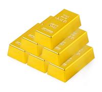 Ujjdwiurgh Brique d'or Jouet de Barre d'or Ornement de Accessoire Creux de Simulation