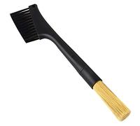 Ujjdwiurgh Brosse à café à double tête pour expresso et moulin à café - Brosse de nettoyage pour clavier matcha - Outil de dépoussiérage pour café et poudre
