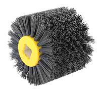 Ujjdwiurgh Brosse abrasive en nylon pour polissage et brunissage 120 mm x 100 mm pour bois plat et irrégulier, pierre, grain : 80