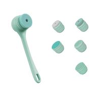 Ujjdwiurgh Brosse avec Manche Long, 5 Têtes Interchangeables pour un Nettoyage en Profondeur