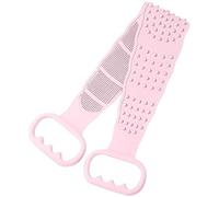 Ujjdwiurgh Brosse de Bain en Silicone Rose, Masseur de Douche/Laveur de Dos Exfoliant pour Douche/Gratte-Dos/Laveur de Peau Corporelle Deep Clean
