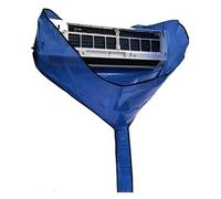 Ujjdwiurgh Brosse de Nettoyage D'Été avec Arroseur, Sac de Lavage D'AC Suspendu avec Tuyau de Drainage, Kit de Couverture de Nettoyage pour Climatiseur Large, Bleu.