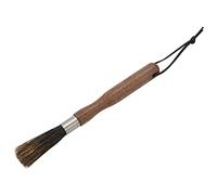 Ujjdwiurgh Brosse de nettoyage en poudre pour moulin à café, poignée en bois, poils de porc, brosse à expresso pour