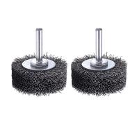 Ujjdwiurgh Brosse de Roue MéTallique pour Fixation de Perceuse, éLimination de la Rouille de Peinture de 2 Pouces, D'Acier au de 0,0118 Po, Tige de 1/4 Po, 20 000 Tr/Min 2 PièCes