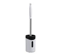 Ujjdwiurgh Brosse de toilette douce et antidérapante à suspendre au mur, super décontamination, outil de nettoyage de salle de bain, blanc, réutilisable, facile à utiliser