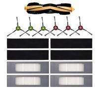 Ujjdwiurgh Brosse LatéRale de Rouleau de Filtre pour OZMO 920950 T5 T8 Robot Aspirateur PièCes de Rechange Accessoires