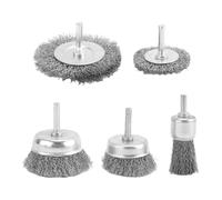 Ujjdwiurgh Brosse métallique pour perceuse, ensemble de gobelets à brosses métalliques, dénudeur et accessoire pour perceuse