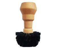 Ujjdwiurgh Brosse porte-filtre compatible avec machine à café de 58 mm, poignée en bois, brosse de nettoyage facile à utiliser