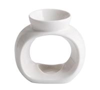 Ujjdwiurgh Brûleur d'huiles essentielles moderne en porcelaine pour terrasse