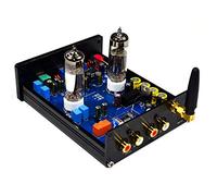 Ujjdwiurgh Buffer HiFi 6J5 Bluetooth 4.2 Amplificateur PréAmpli à Tube PréAmplificateur StéRéO avec RéGlage des Aigus Bass Tone (Argent)