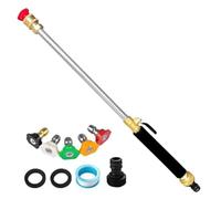 Ujjdwiurgh Buse de jet pour tuyau d'arrosage haute pression avec 5 buses différentes et raccord rapide pour tuyau