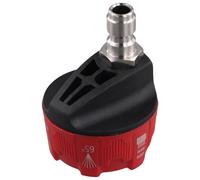 Ujjdwiurgh Buse de nettoyeur haute pression Buses de nettoyage réglables Buse de tuyau réglable Adaptateur mâle à connexion rapide Noir rougeâtre