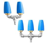 Ujjdwiurgh Buse Turbo Double/Triple, Buse Turbo Triple/Double pour Nettoyeur, Buse Turbo Double pour Laveuse, Buse Turbo Rotative à 360°