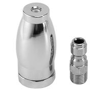 Ujjdwiurgh Buse Turbo pour Laveuse à Pression, Buse Rotative pour Eau Chaude et Froide, Connexion 1/4 Pouce, Orifice 3.0, 3600 PSI
