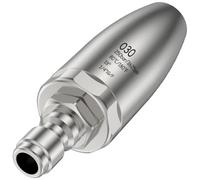 Ujjdwiurgh Buse turbo rotative pour nettoyeur haute pression pour eau chaude et froide avec raccord rapide 1/4 en acier inoxydable 3625 PSI