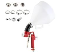 Ujjdwiurgh Buses de 4/6/8 mm pour Peinture de Texture de Cloison Sèche, Trémie D'Air de 1,58 Gallons (6 L) avec Tuyau Coudé pour Murs, Plafonds à -Corn