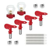 Ujjdwiurgh Buses de Pulvérisation de Peinture Sans Air Réversibles avec Sièges de Buse de Protection de Buse et Filtres de de Pulvérisation de Peinture pour Pulvérisateur Sans Air