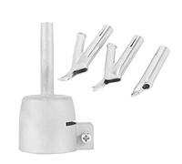 Ujjdwiurgh Buses de soudage triangulaires à 4 vitesses pour vinyle PVC plastique souffleur d'air chaud 5 mm rond en alliage de soudure type Y