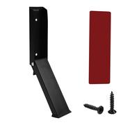 Ujjdwiurgh Butée de porte auto-adhésive sans perçage en acier inoxydable antidérapant Noir