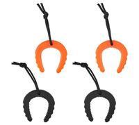 Ujjdwiurgh Butée de porte pour premiers intervenants - Butées de porte pour police et pompier - 2 noires et 2 oranges