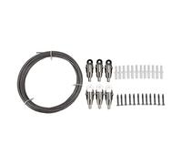 Ujjdwiurgh Câble D'Acier Enduit de PVC de Corde de D'Acier Inoxydable de 10M Câble D'Image de Suspension de Lampe de Corde de Rideau RéGlable pour Accrocher