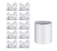 Ujjdwiurgh Câble D'Extension RVB Cordon 10 mm Connecteurs de Bande Lumineuse LED Blanc pour Bande Lumineuse LED RVB