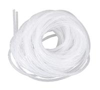 Ujjdwiurgh CâBle Organisateur de Gestionnaire Bande D'Enroulement en Spirale 6 Mm DiamèTre 15 M Longueur Blanc