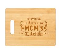 Ujjdwiurgh Cadeaux pour Maman, Meilleurs Cadeaux D'Anniversaire pour Maman - Planche à Découper en Bambou Gravée Personnalisée - pour la Fête des Mères ou Noël