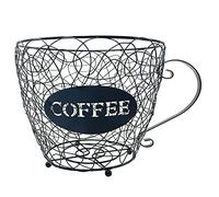 Ujjdwiurgh Café Capsule Panier de Rangement Universel Panier à Café Tasse à Café Pod Organisateur Titulaire Noir pour Home Café HôTel Noir