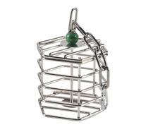 Ujjdwiurgh Cage à suspendre en acier inoxydable pour perroquet, écureuil, ara, cacatoès, chasse, divertissement