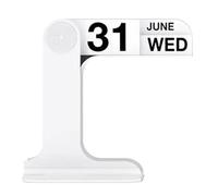 Ujjdwiurgh Calendrier Réversible, Calendrier de Bureau Rotatif, Artisanat D'Art, Ornements de Décoration pour, Pièces de Rechange pour, Blanc