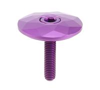 Ujjdwiurgh Capuchon de Casque de VéLo Le VéLo Tout Terrain Tige de VéLo de Route Couvercle de Capuchon SupéRieur avec Vis pour Tube de TêTe de Fourche de 28,6 Mm, Violet