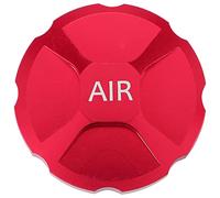 Ujjdwiurgh Capuchon de fourche de vélo en alliage d'aluminium - Couvercle de buse de fourche à air - Absorption des chocs - Capuchons de gaz pour fourche avant - Rouge