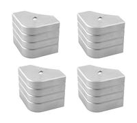 Ujjdwiurgh Capuchons d'angle en aluminium pour pont de bateau à angle arrondi à 90 degrés pour ponton