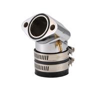Ujjdwiurgh Carburateur de moteur en alliage d'aluminium coudé adaptateur d'admission collecteur d'admission pour GY6 150 cc scooter Go Kart