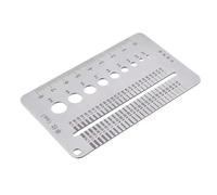 Ujjdwiurgh Carte de Jauge de Vis à Boulon pour Professionnels 0,1-1,7 mm Outil de Mesure des Écarts Métriques Ensemble Portable de Règle de Mesure de Largeur de Fissure