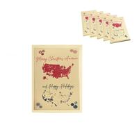 Ujjdwiurgh Carte de Noël 2024, cartes d'élection présidentielle, carte de Noël, cartes d'élection 2024