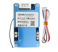Ujjdwiurgh Carte de Protection de Charge de Batterie Li-ION LMO Ternaire 18650 6S 25A 22.2V avec Équilibrage et Protection de Température