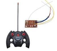 Ujjdwiurgh Carte PCB Émetteur et Récepteur à Distance 4CH RC 27MHz avec Antenne Système Radio Accessoires pour Voiture