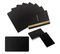 Ujjdwiurgh Cartes Vierges à Graver au, pour Gravure CNC, Fabrication au, Cartes de Visite en Métal Polyvalentes. Cartes Cadeaux DIY, Noir