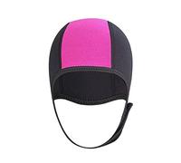 Ujjdwiurgh Casque de plongée pour le surf, la plongée avec tuba, protection auditive, équipement de natation, couvre-chefs de protection, rose