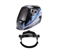 Ujjdwiurgh Casque de Soudage Masque de Soudeur à Grande vue Lentille de Couleur Vraie pour Soudure à L'Arc Masque de Soudage Coupe Meulage Puissance Assombrissement Automatique