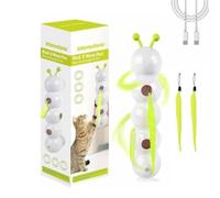 Ujjdwiurgh CaterpillarCat Jouet automatique pour chaton pour chats ennuyés pour tous les âges, jouets d'intérieur rechargeables activés par le mouvement